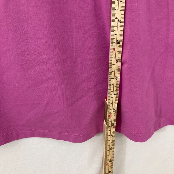 Isaac Mizrahi size 2X Pink Crew Neck Short Sleeve Stretch Casual Comfy Dress - Picture 6 of 10